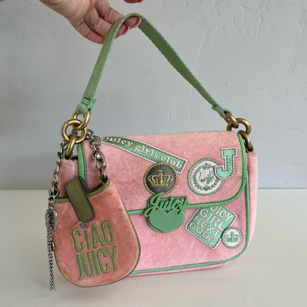Auth Y2K JUICY COUTURE Terry Cloth Bag - Picture 1 of 15